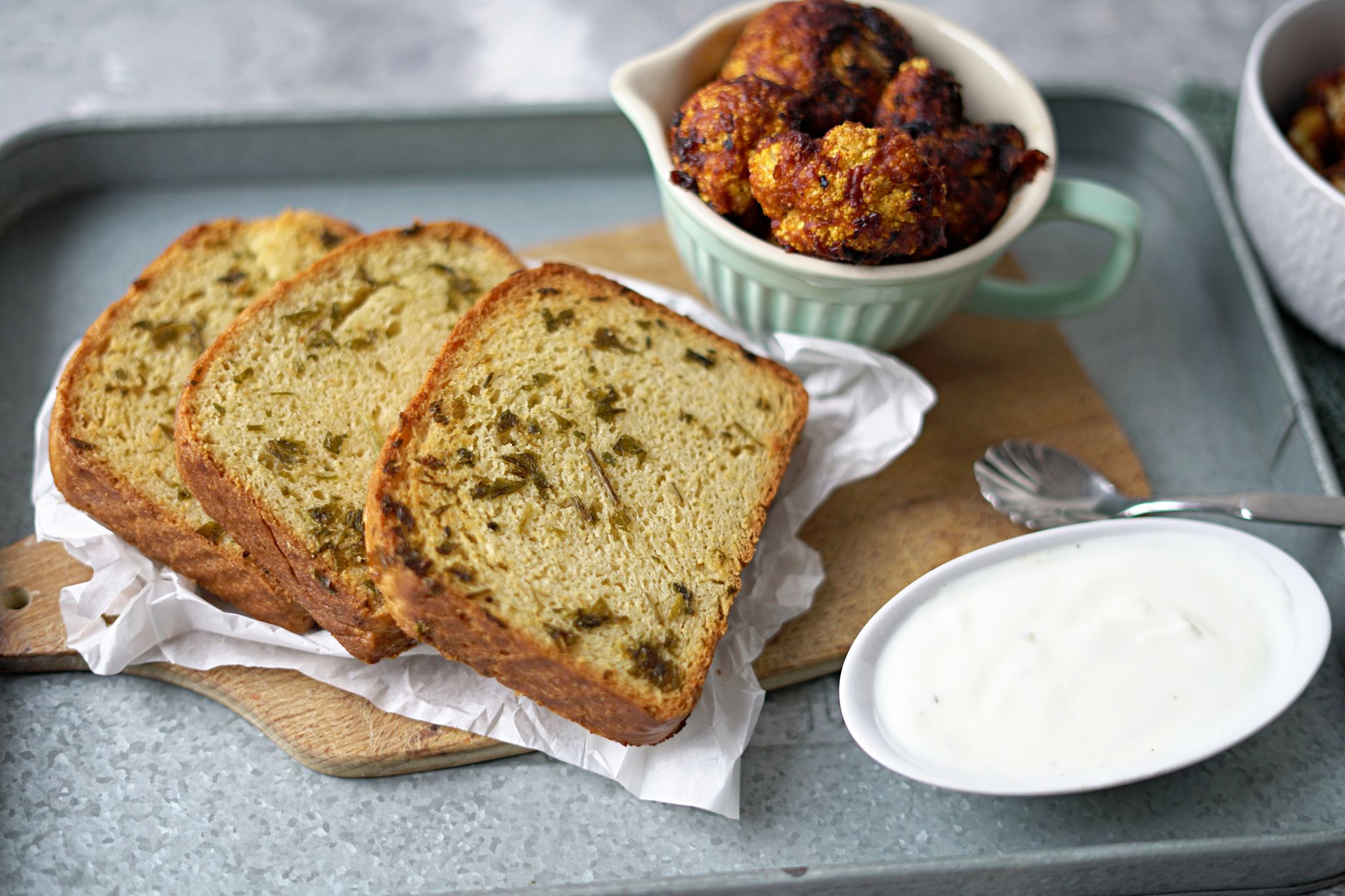 Krosse Knoblauchnote: Blumenkohl mit Texas-Toast